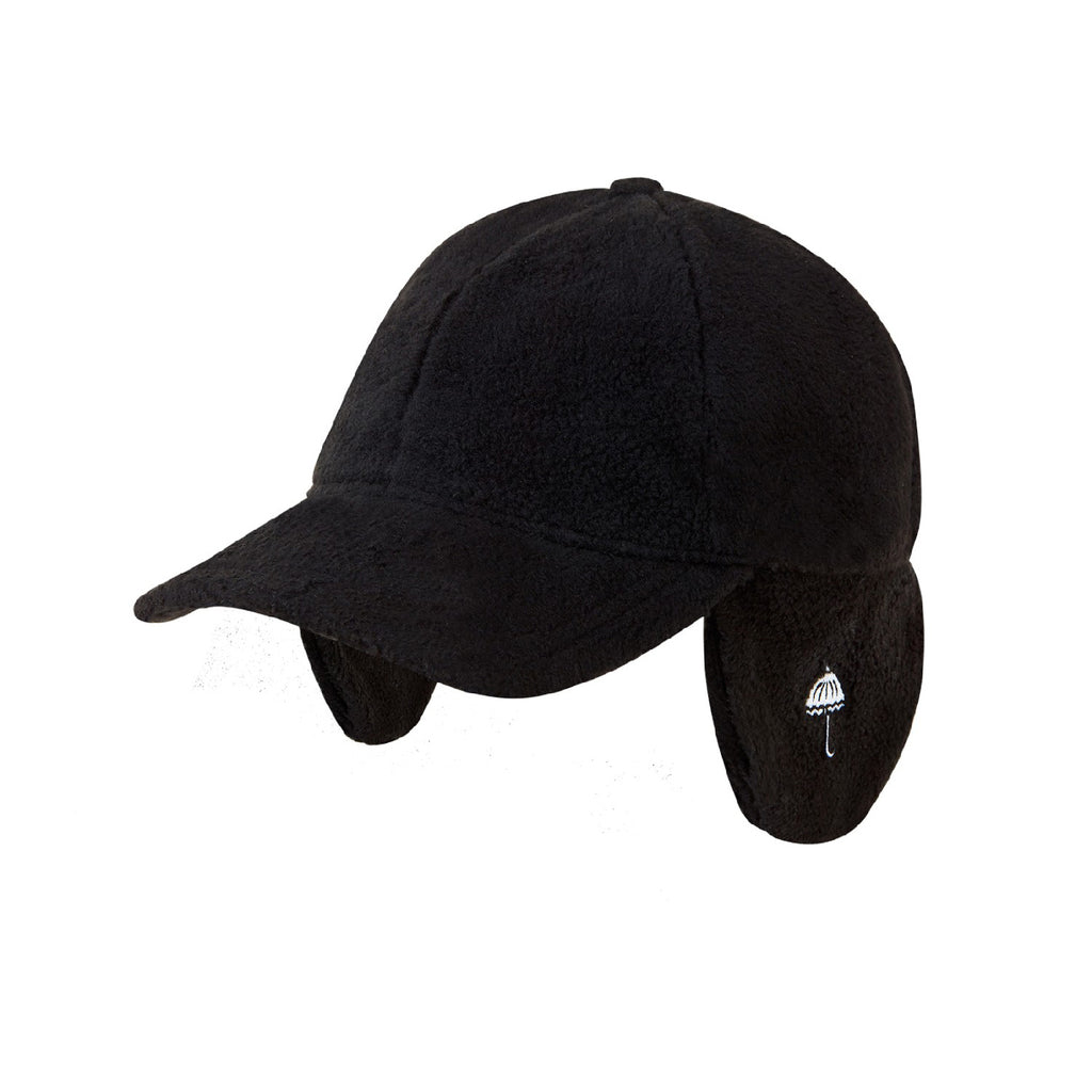 Helas Earflap Cap - Black - front