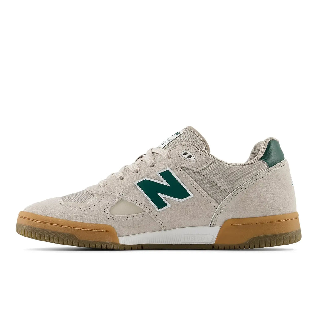 New Balance Numeric NM600 Tom Knox Shoes - Timber Wolf / Forest Green - side