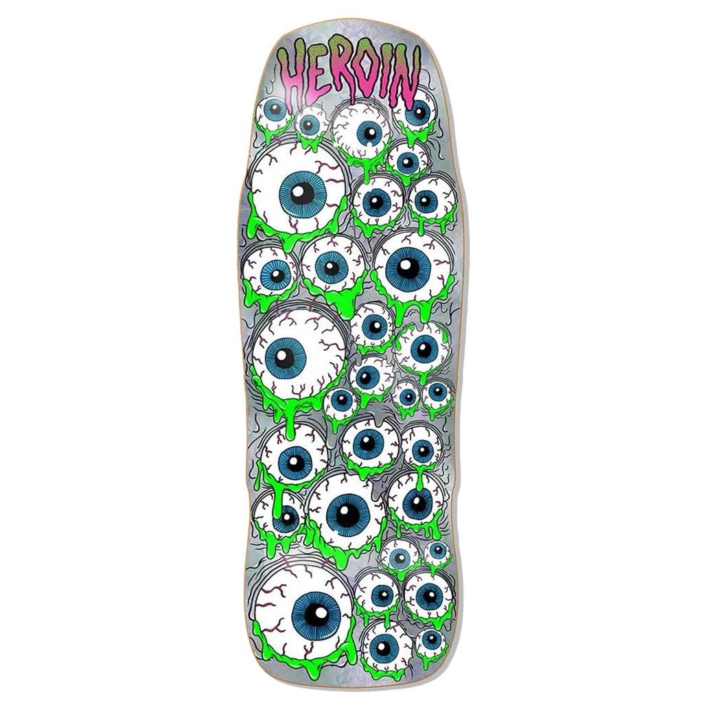 Heroin Skateboards Holo Mutant Eyeballer Skateboard deck 10.25"