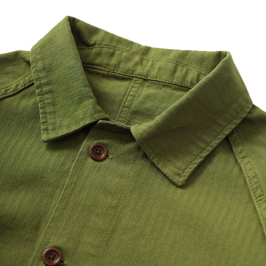 Service Works Herringbone Front of House Jacket - Pesto