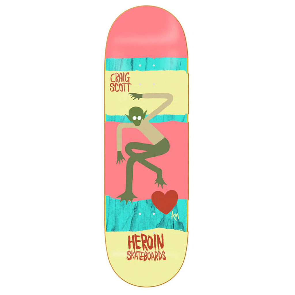 Heroin Skateboards Craig Scott Papillon Series Skateboard deck 10"