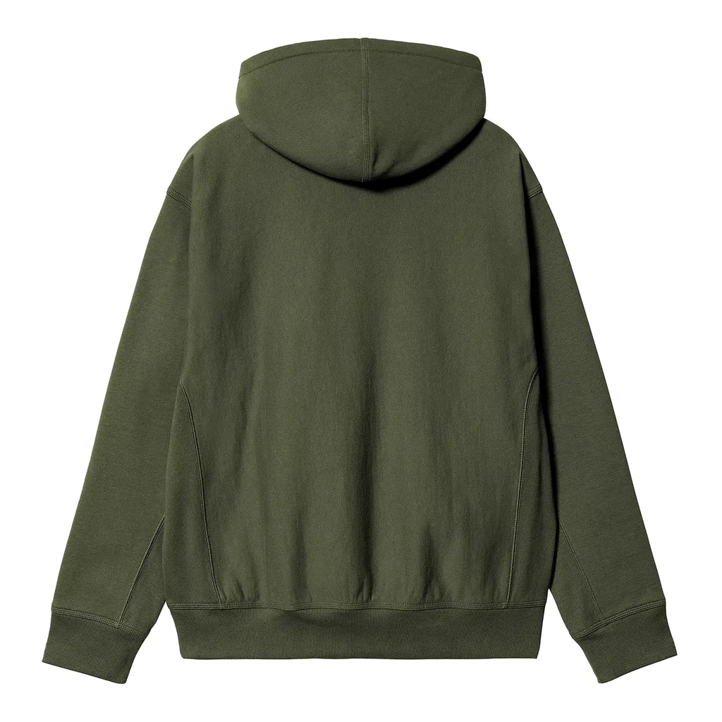 Carhartt WIP Hooded American Script Sweat Hoodie - Tarragon - back