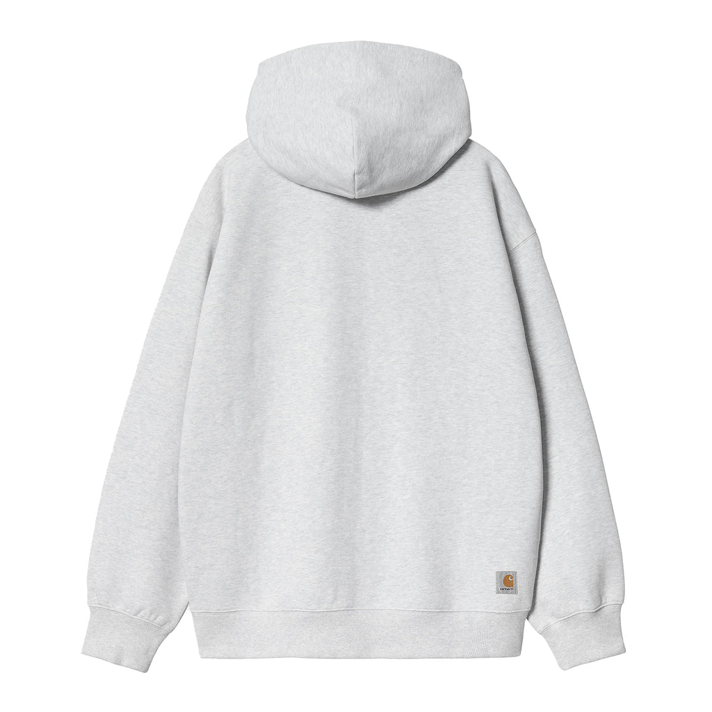 Carhartt WIP Hooded WIP Sweat Jacket - Ash Heather stone washed - back