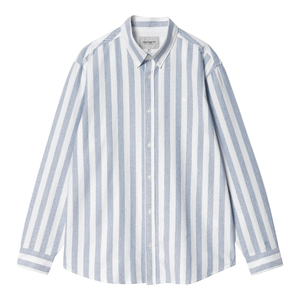 Carhartt WIP L/S Dillion Shirt - Bleach / White - front