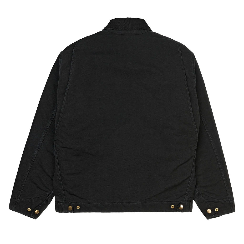 Carhartt WIP OG Detroit Jacket - Black / Black Aged Canvas