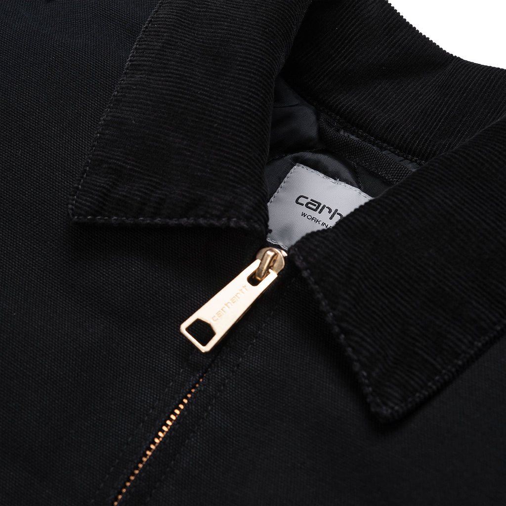 Carhartt WIP OG Detroit Jacket - Black / Black Aged Canvas