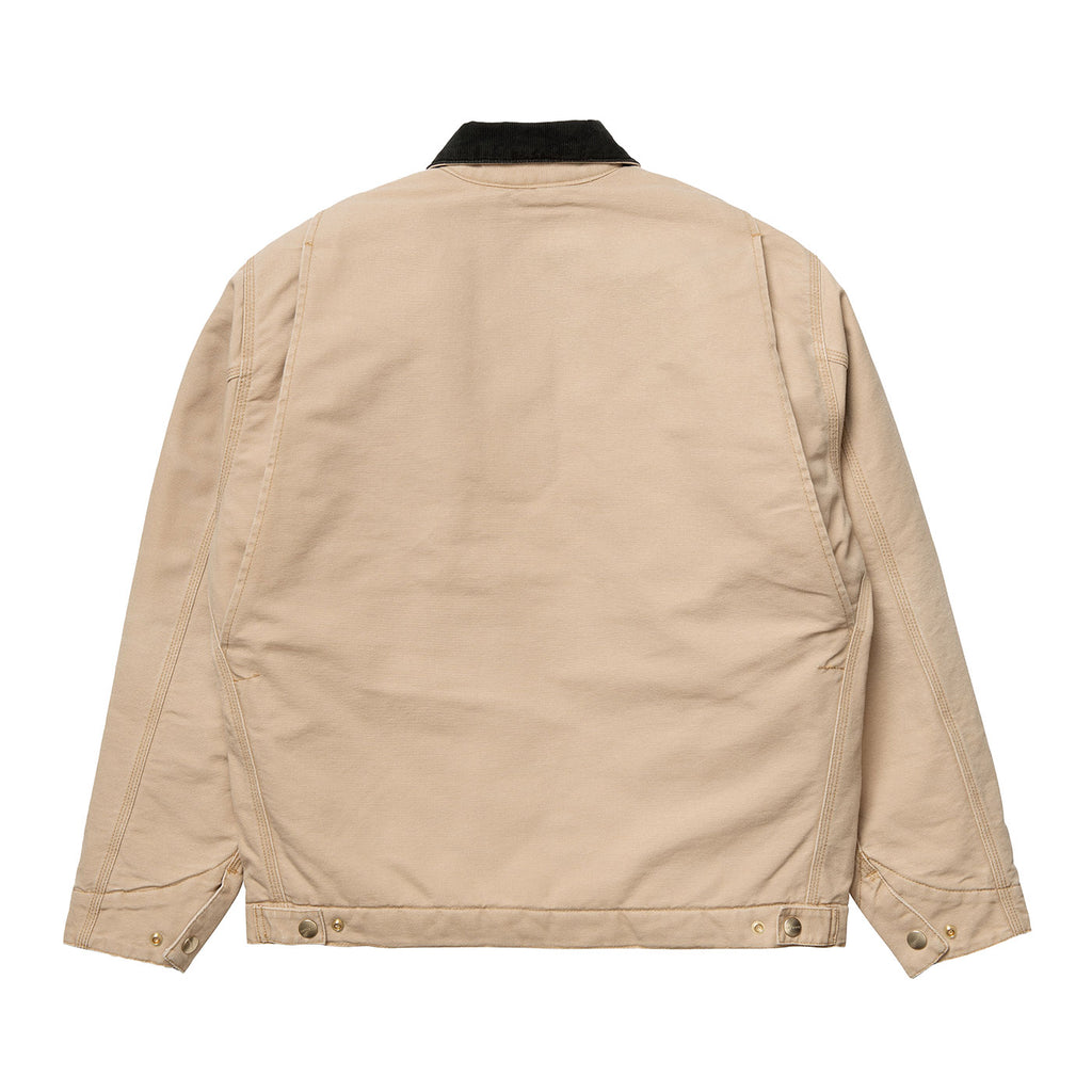 Carhartt WIP OG Detroit Jacket - Dusty H Brown / Black Aged Canvas - back