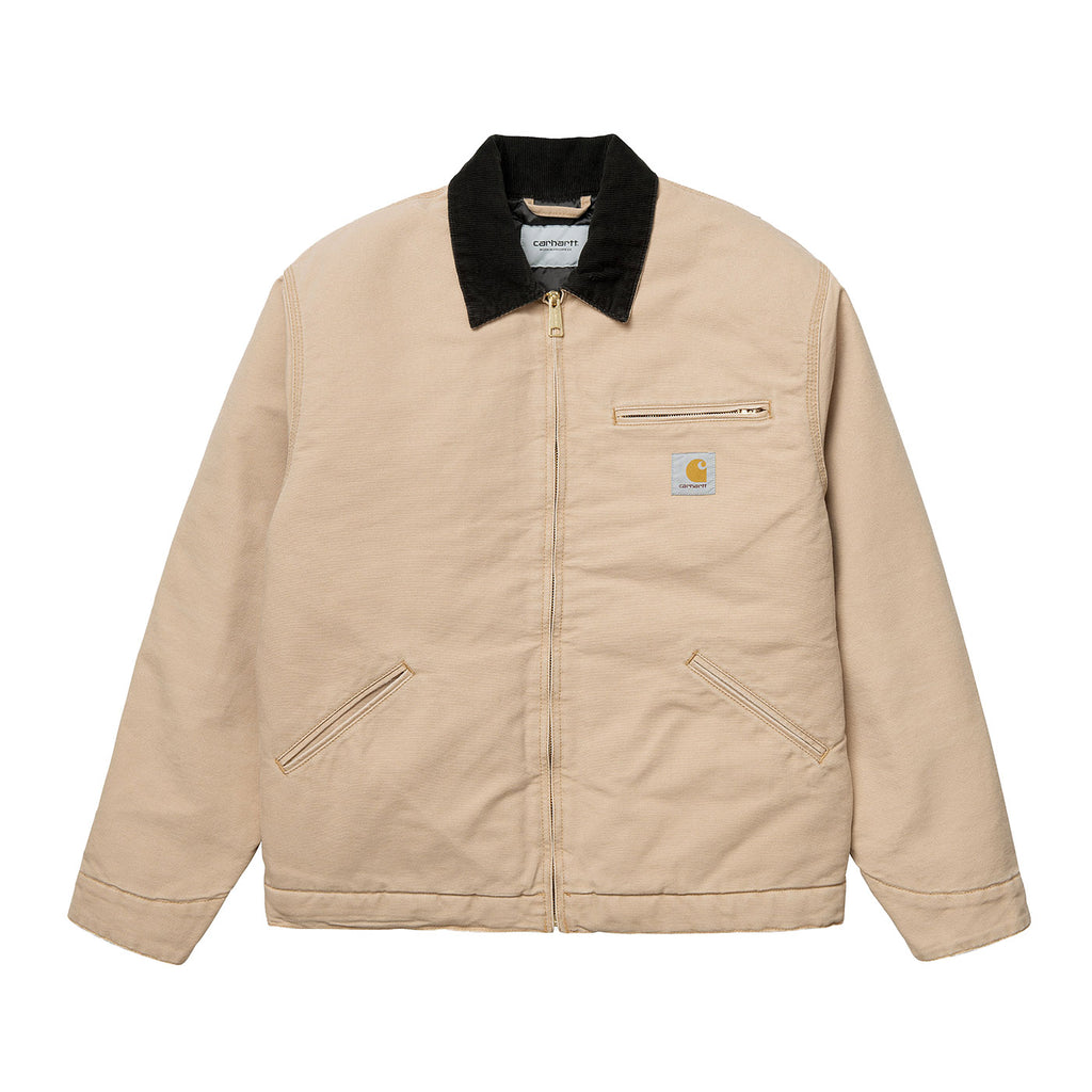 Carhartt WIP OG Detroit Jacket - Dusty H Brown / Black Aged Canvas - main