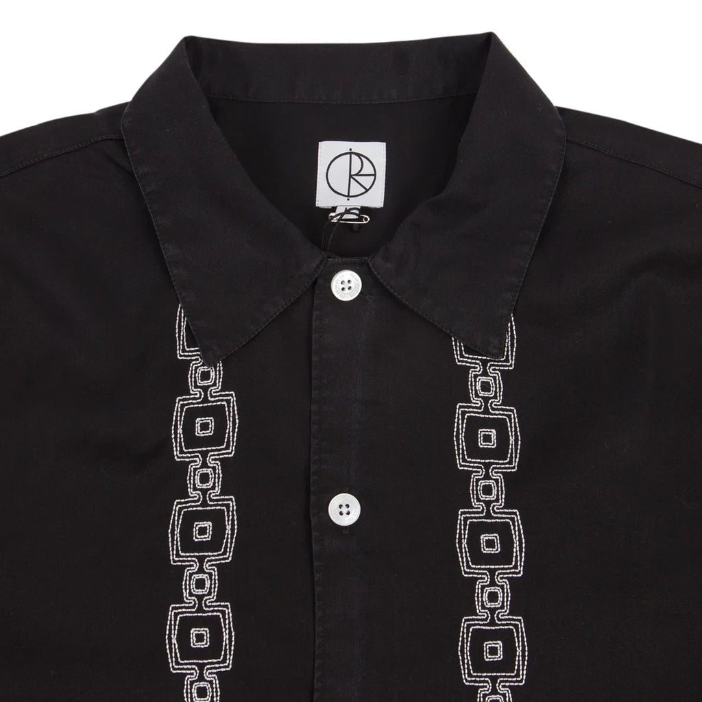 Polar Skate Co Double P Bowling Shirt - Black / White