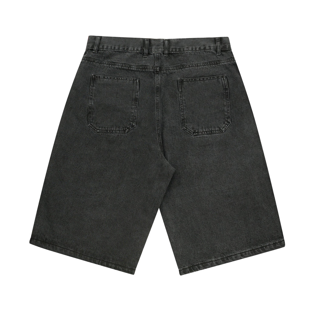 Yardsale Snake Shorts -  Black Denim - back