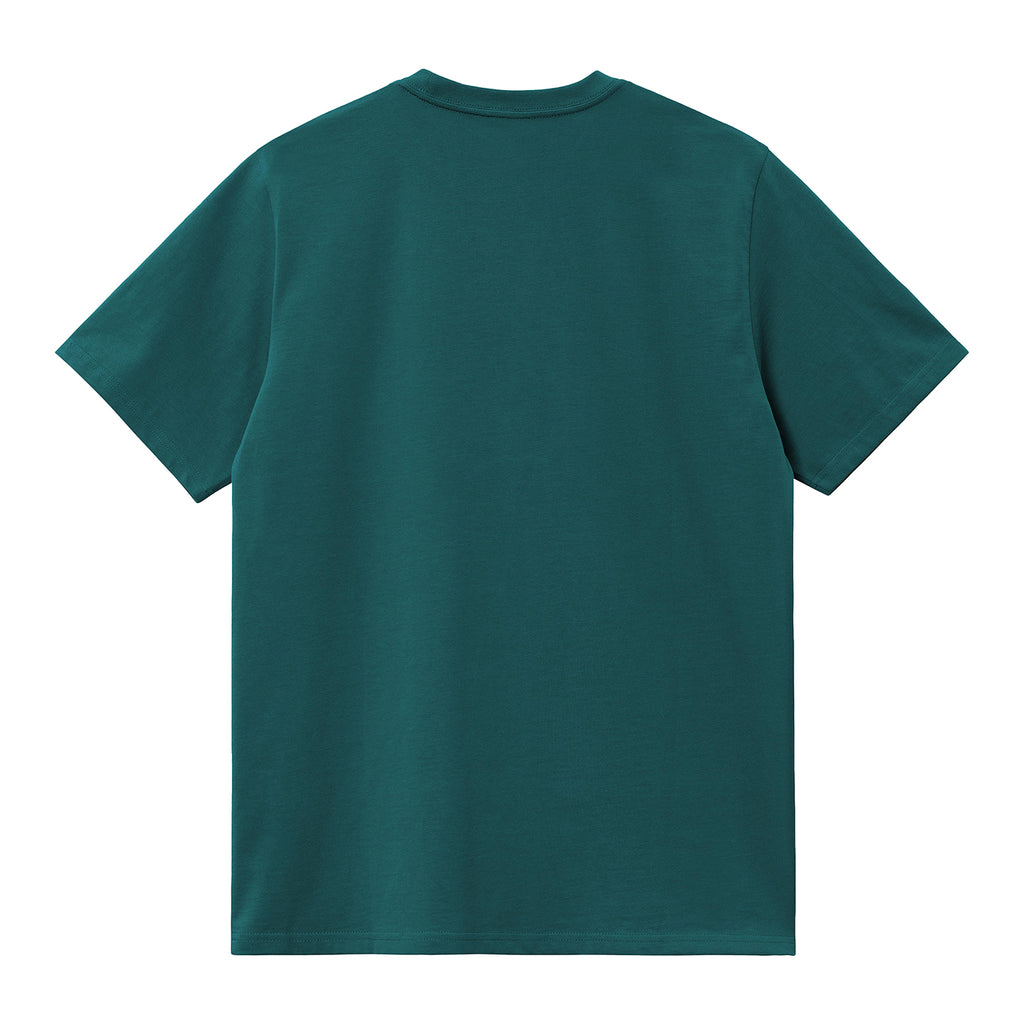 Carhartt WIP American Script T Shirt - Malachite - back