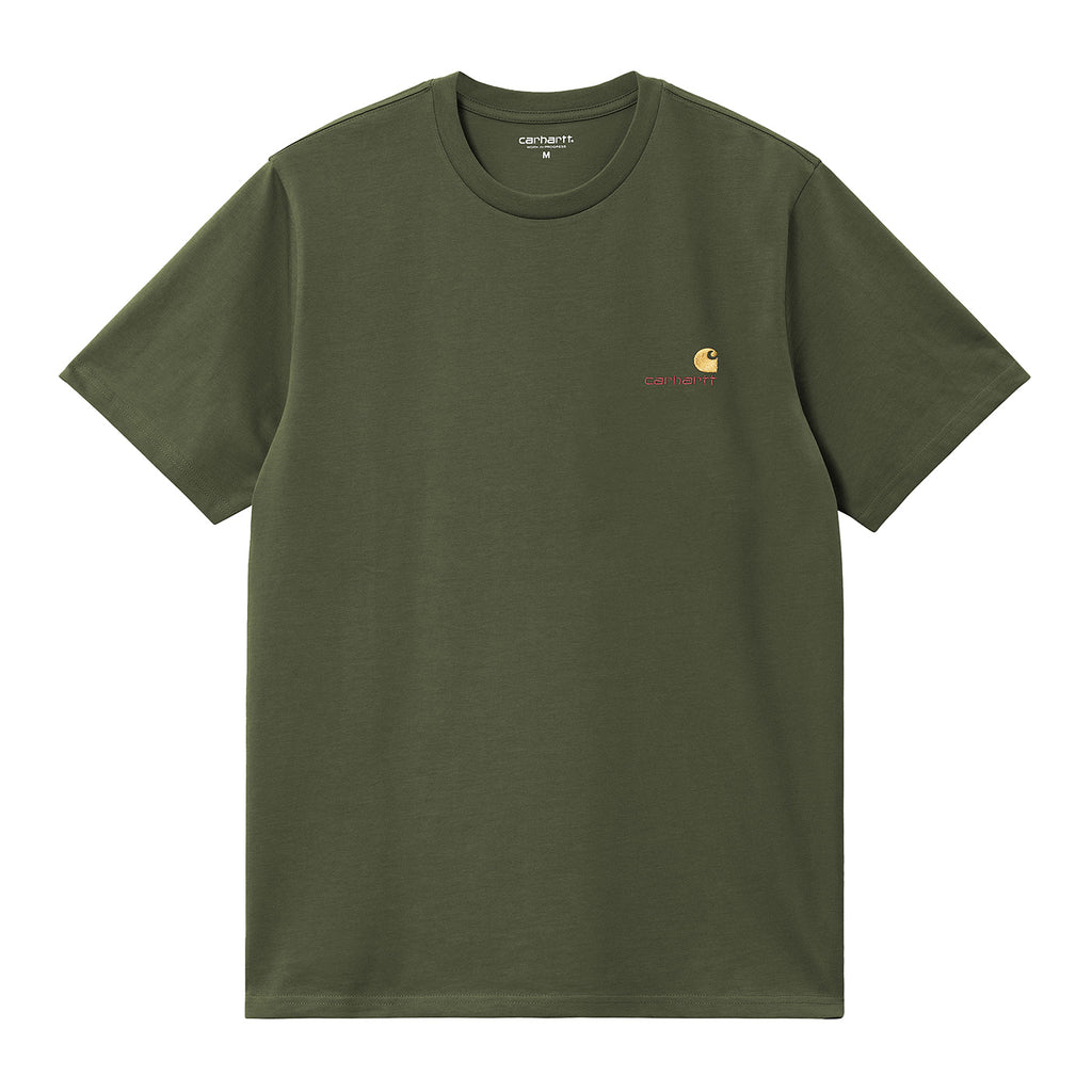 Carhartt WIP American Script T Shirt - Tarragon