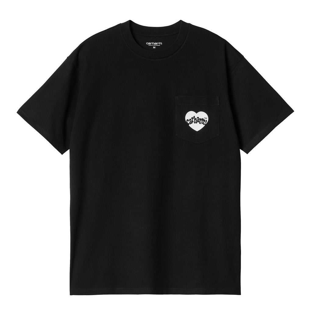 Carhartt WIP Amour Pocket T Shirt - Black / White