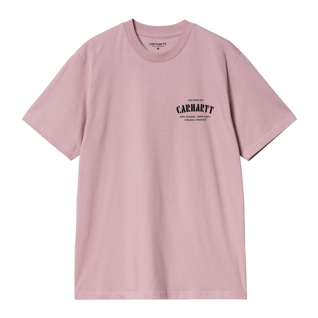 Carhartt WIP Catalogue C Logo T Shirt - Hortensia - front