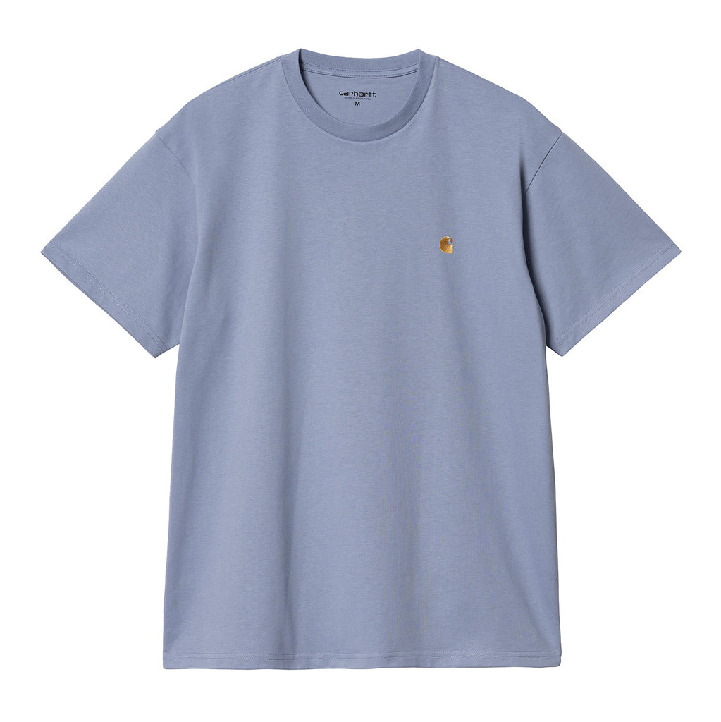 Carhartt WIP Chase T Shirt - Charm Blue / Gold