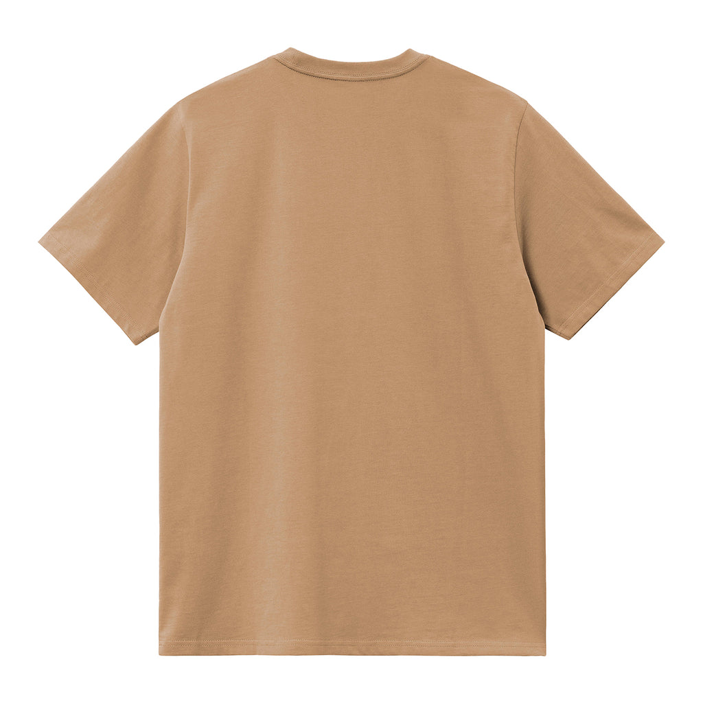 Carhartt WIP Chase T Shirt - Dusty H Brown / Gold - back