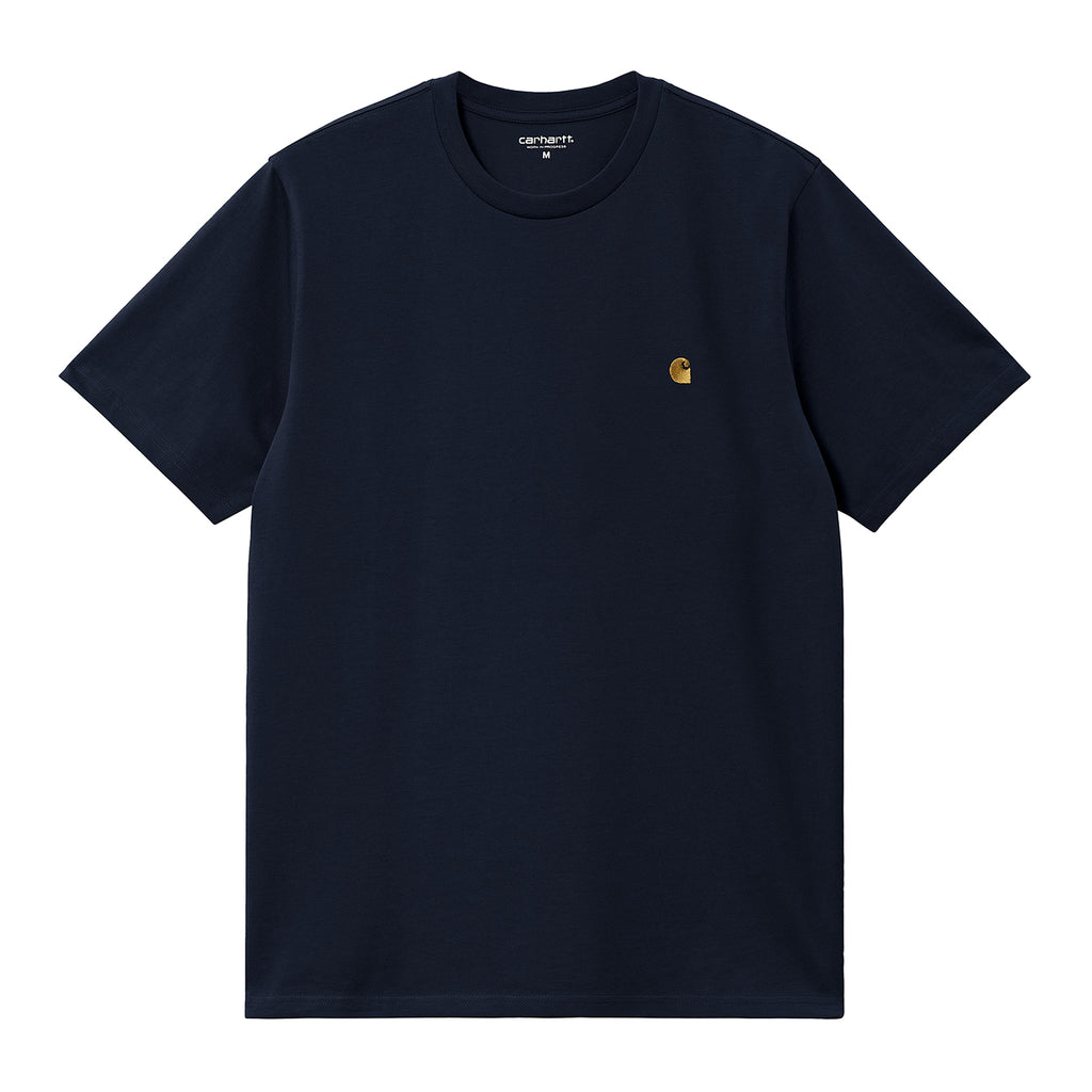 Carhartt WIP Chase T Shirt - Mizar / Gold - front