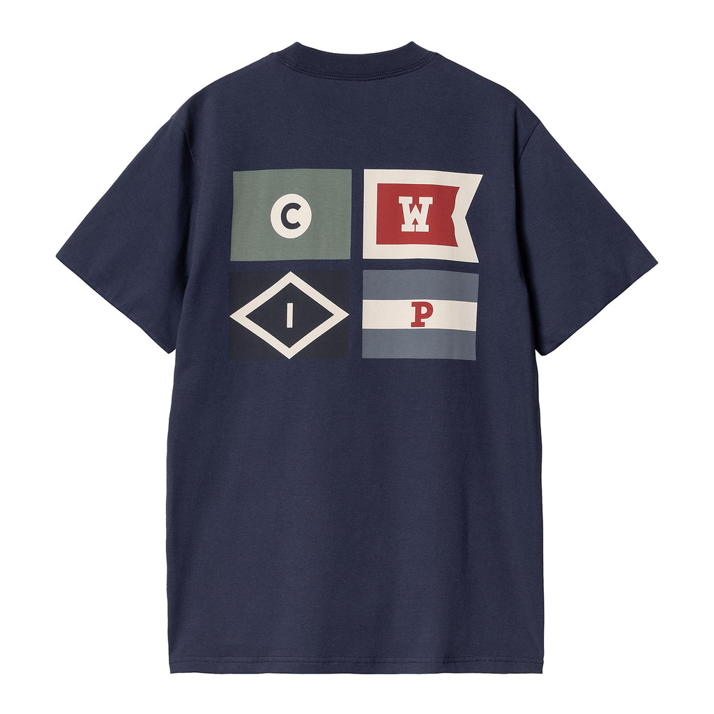 Carhartt WIP Flags T Shirt - Space - back