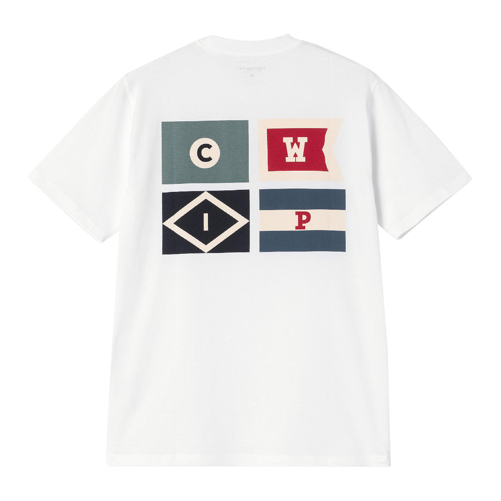 Carhartt WIP Flags T Shirt - White - back