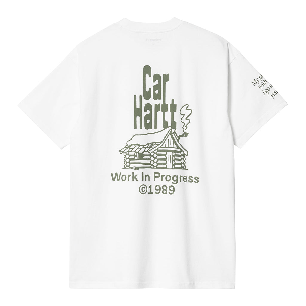 Carhartt WIP Home T Shirt - White / Dollar Green - back