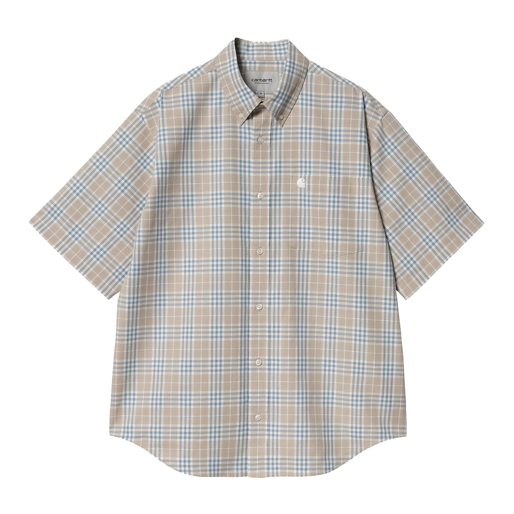 Carhartt WIP S/S Niven Shirt - Wall / Wax - front