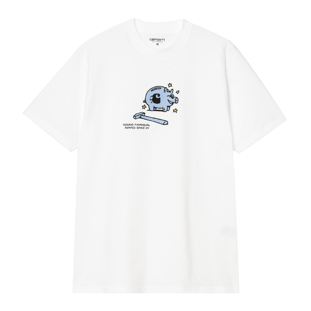 Carhartt WIP Piggybank T Shirt - White - front