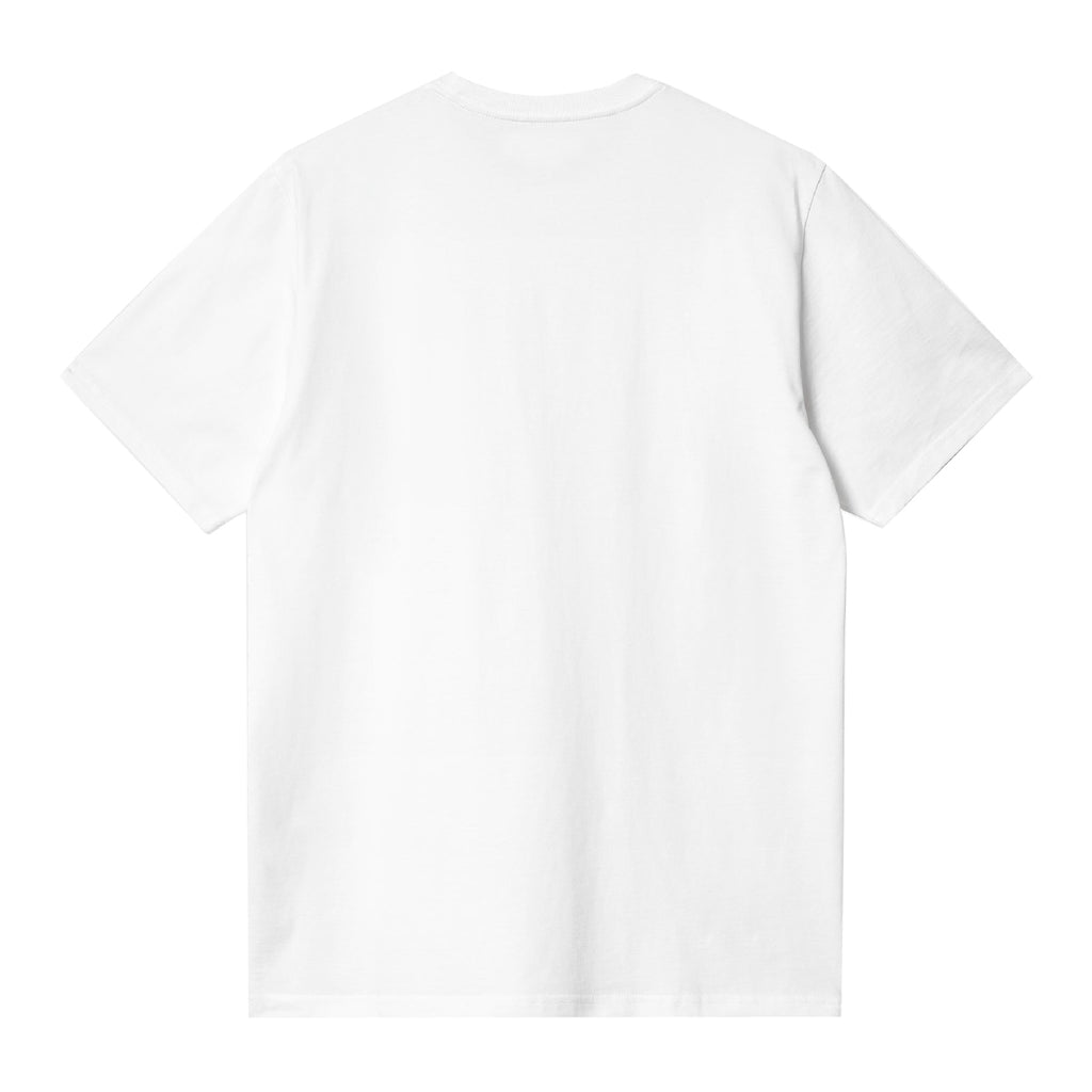 Carhartt WIP Pocket Heart T Shirt - White / Red - back