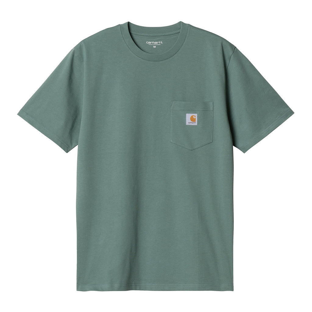 Carhartt WIP Pocket T Shirt - Silver Pine - front