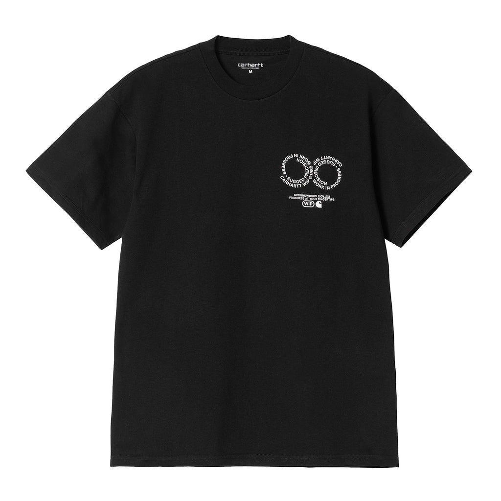 Carhartt WIP Rotation T Shirt - Black / White - front