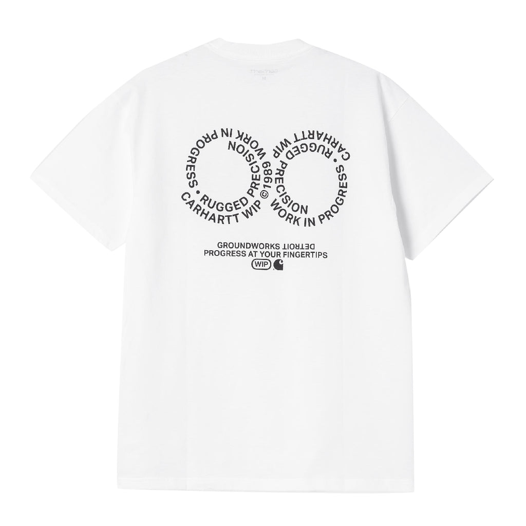 Carhartt WIP Rotation T Shirt - White / Black - back