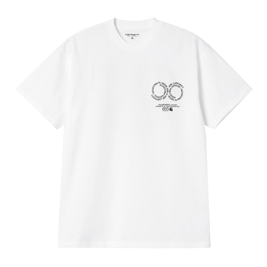 Carhartt WIP Rotation T Shirt - White / Black - front