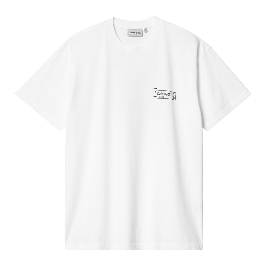 Carhartt WIP Stamp T Shirt - White / Black