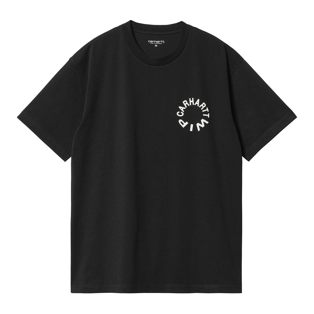 Carhartt WIP Work Varsity T Shirt - Black / Wax