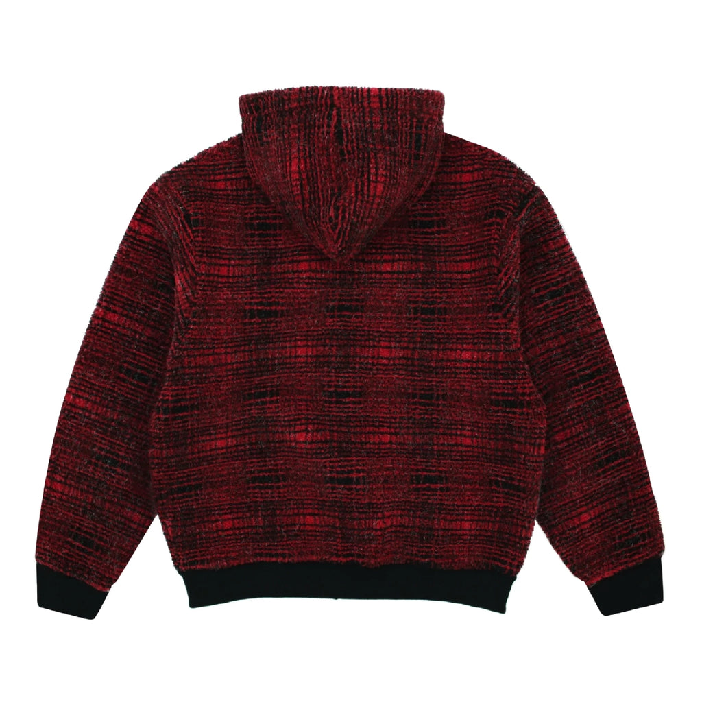 Yardsale Sherpa Fleece Hoodie - Red - back