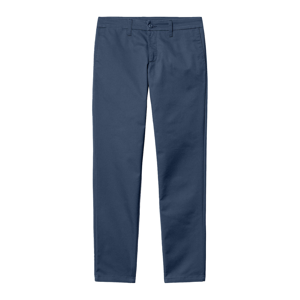 Carhartt WIP Sid Pant - Dusky Blue Rinsed - front