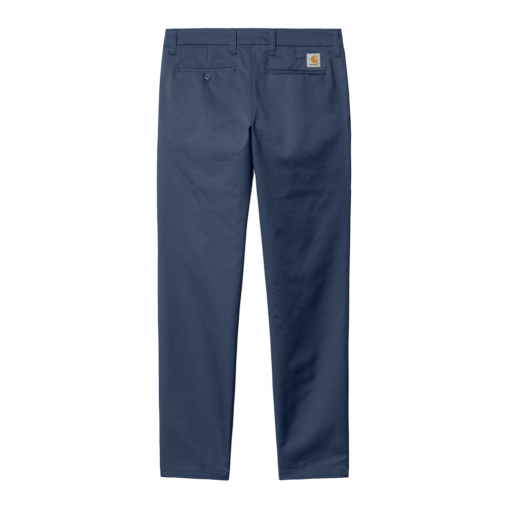 Carhartt WIP Sid Pant - Dusky Blue Rinsed - back