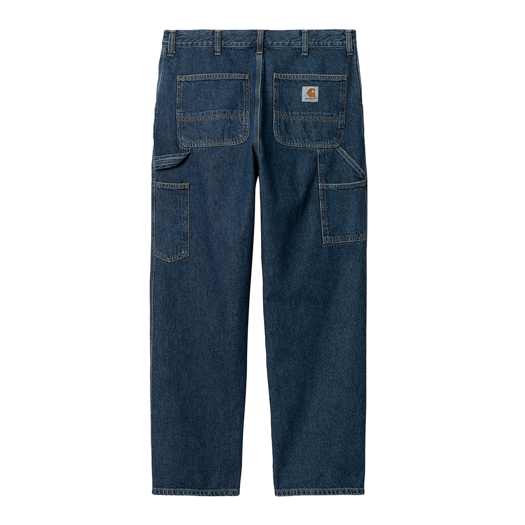 Carhartt WIP Single Knee Pant Blue Stone Washed - Back