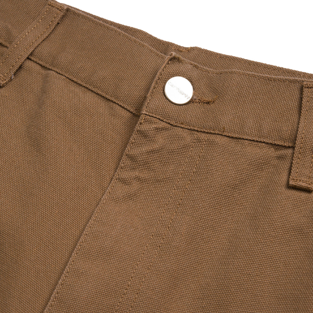 Carhartt WIP Single Knee Short - Hamilton Brown rinsed - button