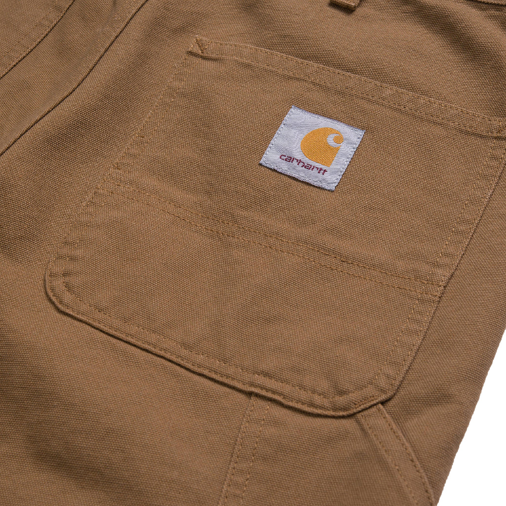 Carhartt WIP Single Knee Short - Hamilton Brown rinsed - back pocket