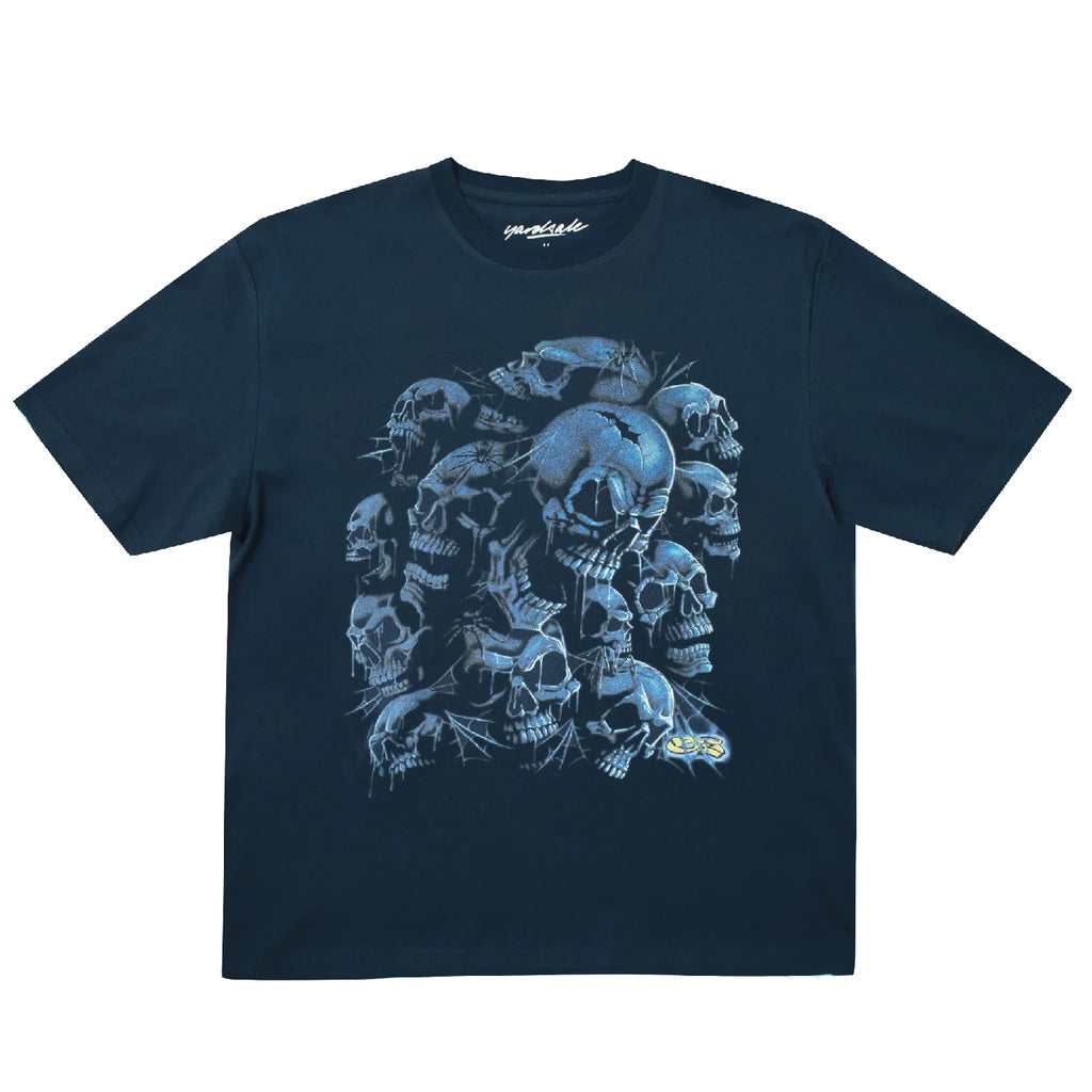 Yardsale Crypt T Shirt - Navy - front