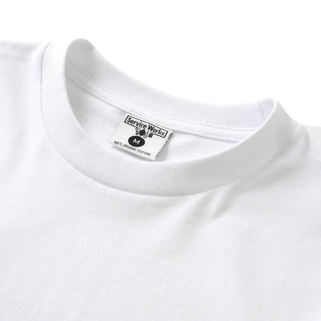 Service Works Organic Chefswear T shirt - White