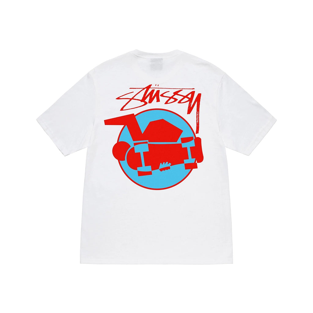 Stussy Skateman T Shirt - White