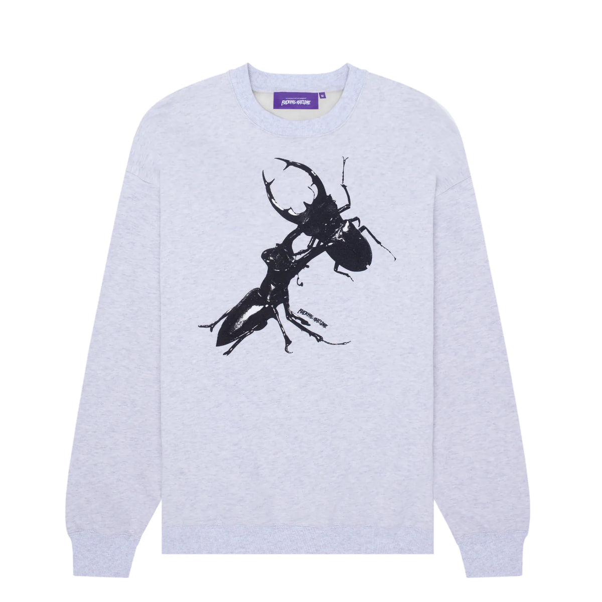 Beetle Battle Crewneck Sweatshirt in Heather Grey by Fucking