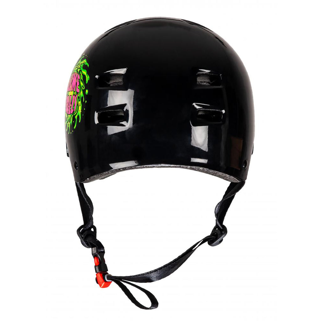 Bullet x Slime Balls Adult Helmet in Black - Back