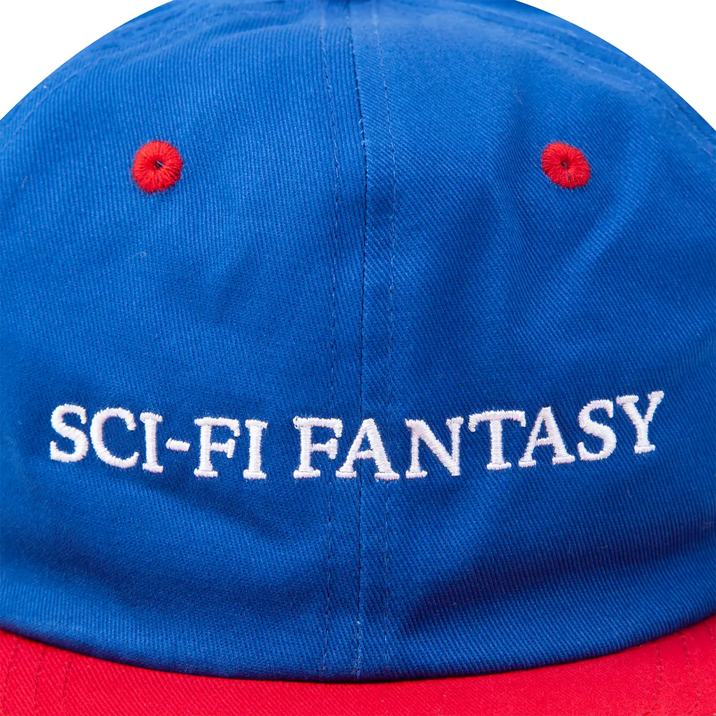 Sci-Fi Fantasy Flat Logo Cap - Royal / Red