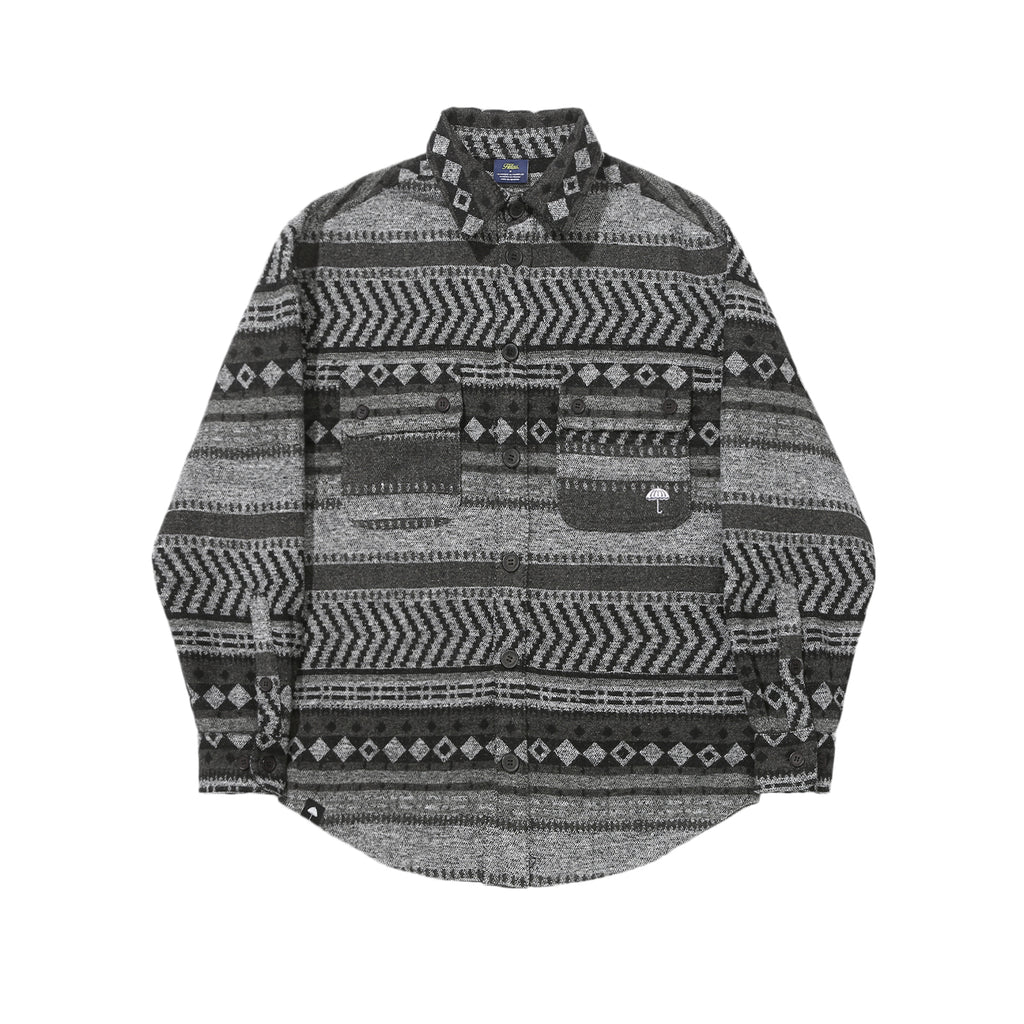 Helas L/S Joshu Shirt - Black / Grey