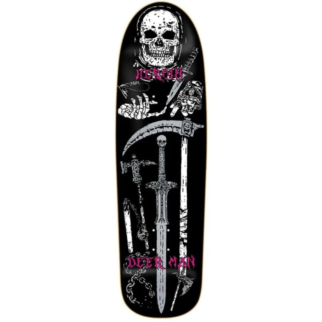 Heroin Skateboards Dear Man Video City Skateboard deck 9.3"
