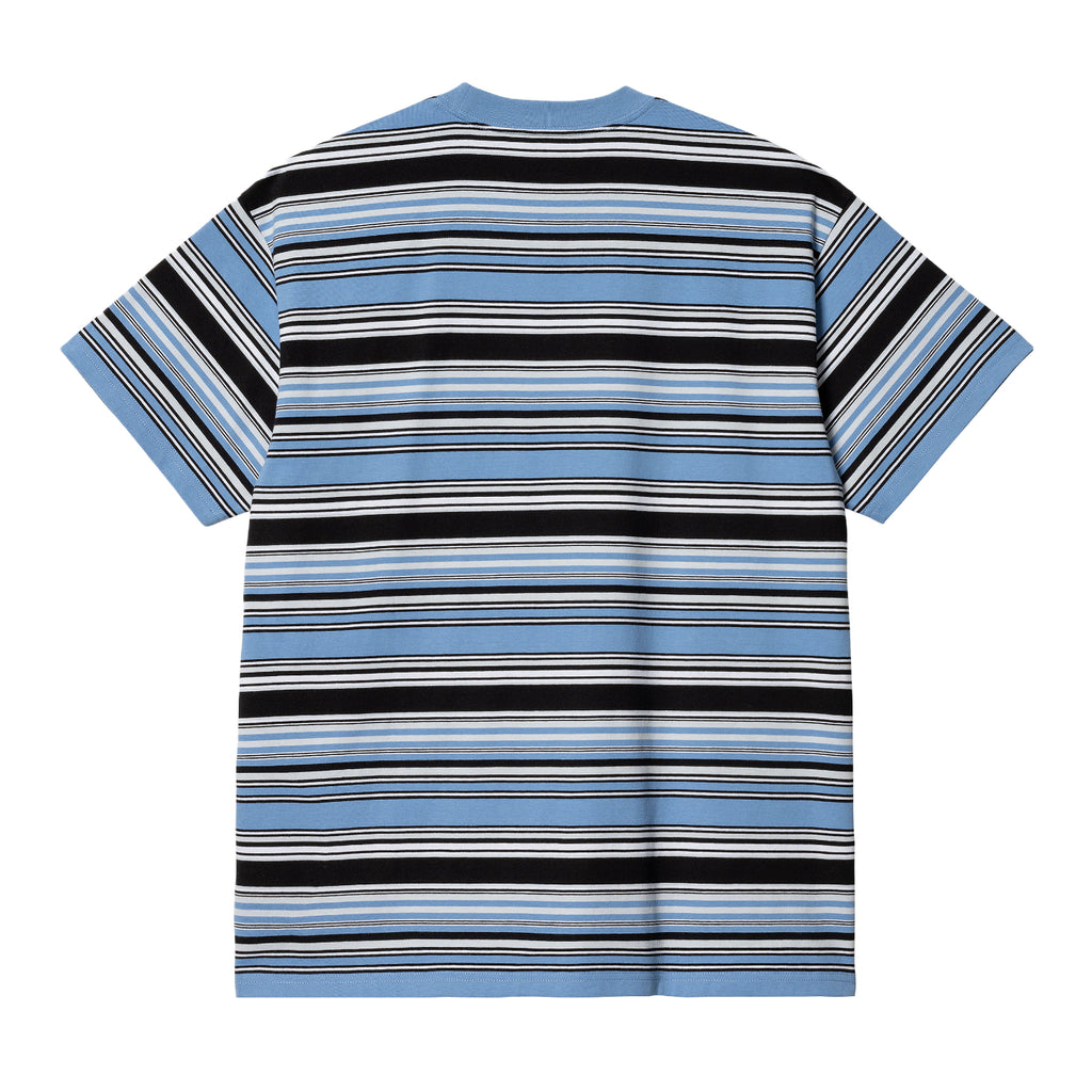 Carhartt WIP Lafferty Stripe T Shirt - Piscine