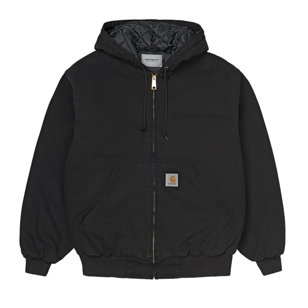 Carhartt WIP OG Active Jacket in Black Aged Canvas