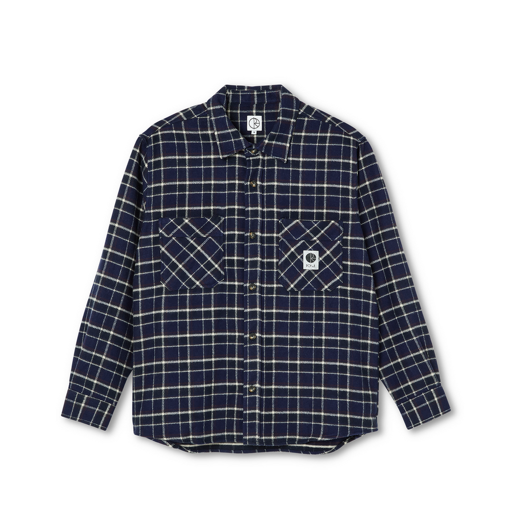 Polar Skate Co Flannel Shirt - Rich Navy